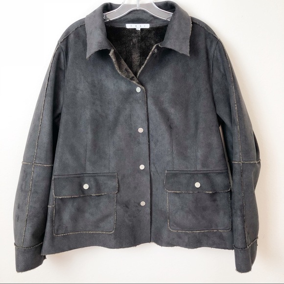 CAbi Jackets & Blazers - CAbi BROWN FAUX SUEDE JACKET XL